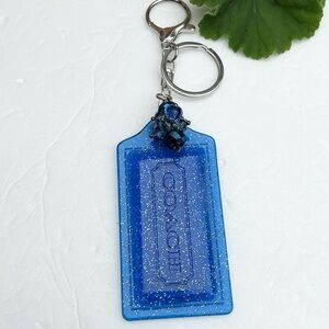 Coach Poppy Lg Hangtag on Handmade Keychain